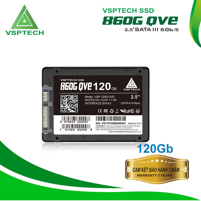 Ổ cứng SSD VSPTECH 860G QVE 120Gb