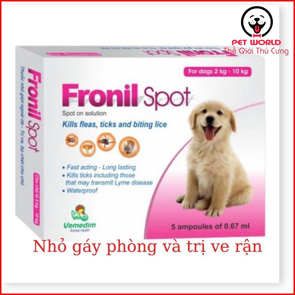 [Mã PET50K giảm Giảm 10% - Tối đa 50K đơn từ 250K] HỘP 5 ỐNG NHỎ GÁY TRỊ VE RẬN FRONIL