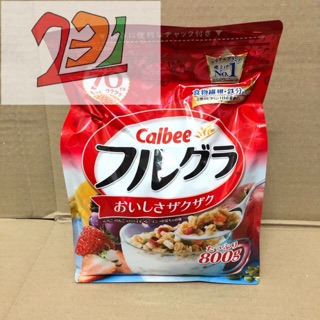 Túi Ngũ cốc hoa quả Nhật CalBee Đỏ 800g