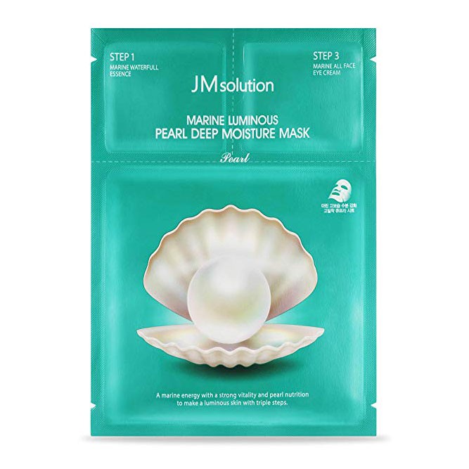 Combo 5 Mặt Nạ Trắng Da Ngọc Trai Jm Solution Marine Luminous Pearl Deep Moisture Mask 30ml x5