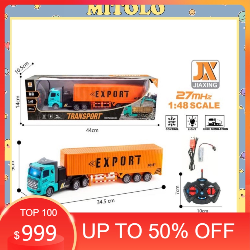 Ô tô điều khiển từ xa MITOLO xe điều khiển xe đầu kéo ô tô đồ chơi 161-1 nghia35