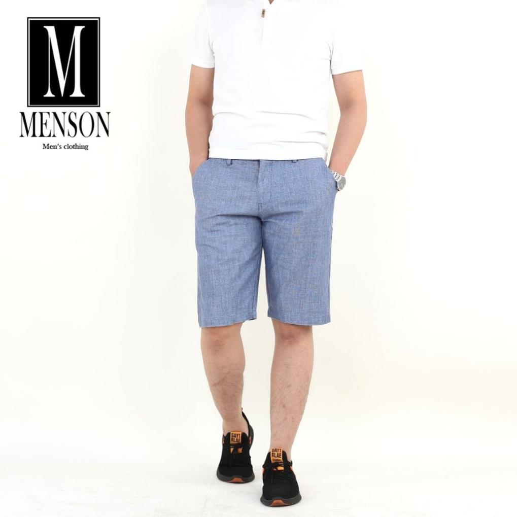 [Hàng Loại A] Quần Short Nam, Quần Ngố Nam Chính Hãng Chất Đũi Xước Mềm Mịn Thoáng Mát Chuẩn Form Nhiều Màu - MENSON5100