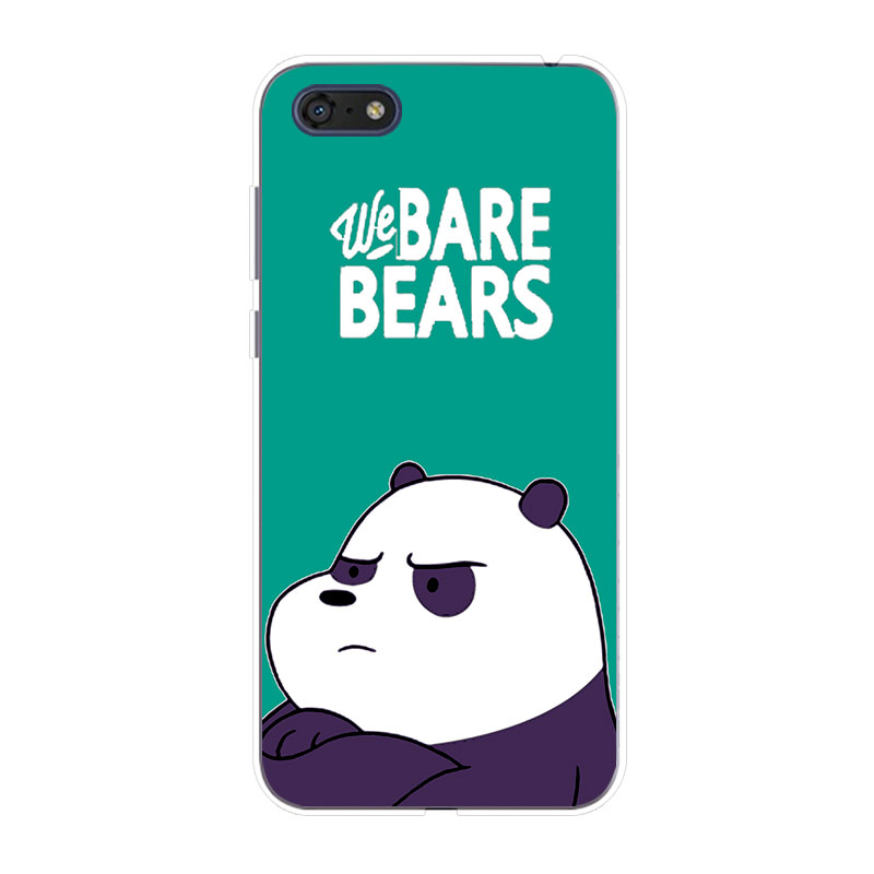 Huawei Y3 Y5 2017 Prime 2018 2019 Y5 ii Soft TPU Silicone Phone Case Cover Three Bare Bears 2