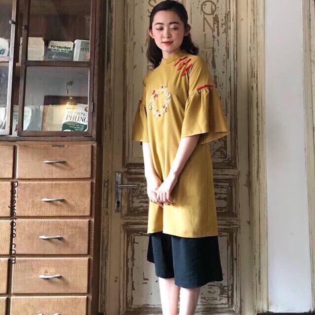 Set áo cổ tàu