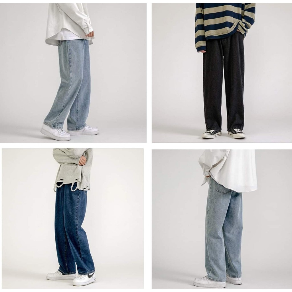 Quần Baggy Ống Rộng Nam - Quần Jean Nam - Chuẩn Phong Cách Hàn Quốc | BigBuy360 - bigbuy360.vn