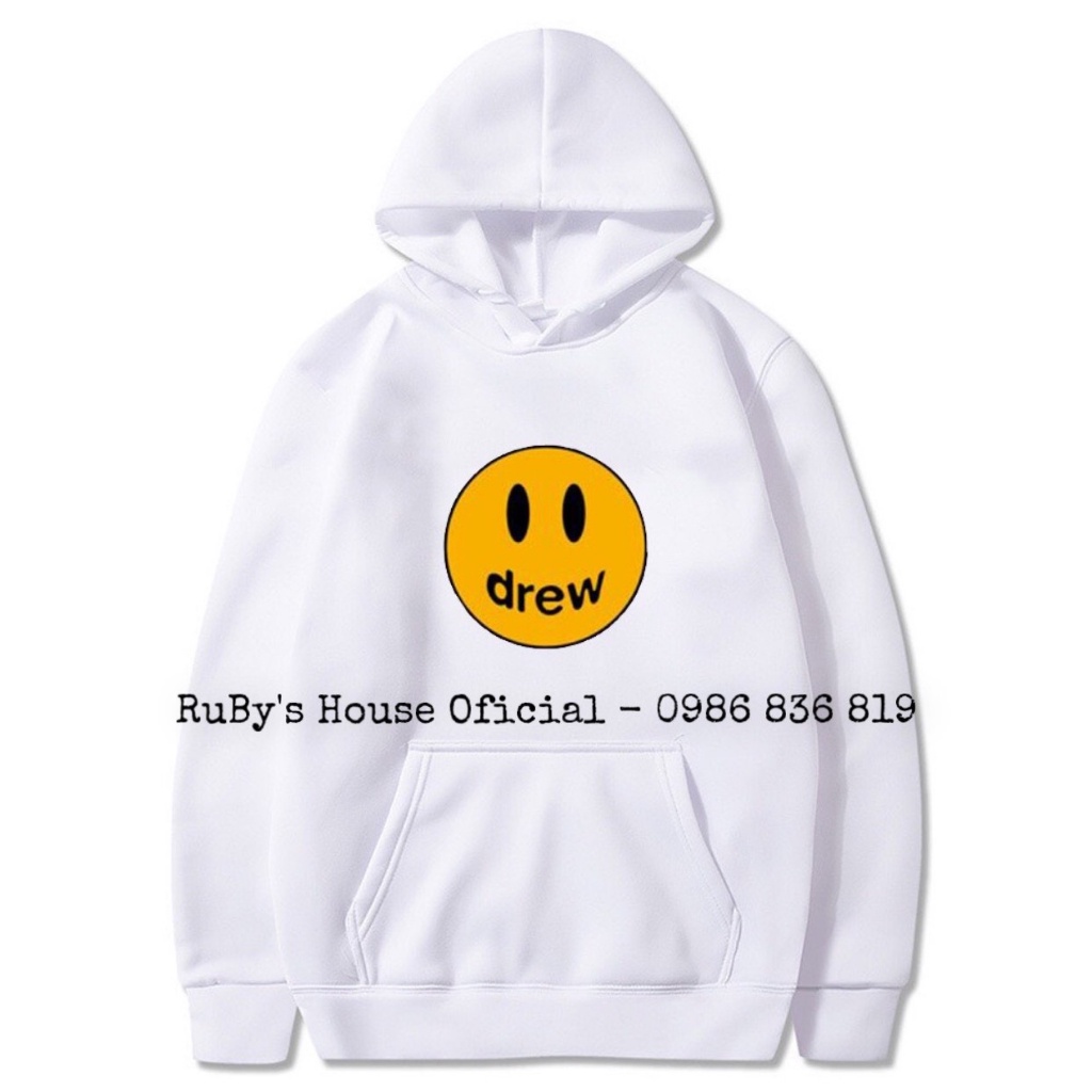 Hoodie drew, Áo hoddie form rộng unisex nam nữ nỉ bông dài tay chất liệu cotton trend thu 2021 | BigBuy360 - bigbuy360.vn