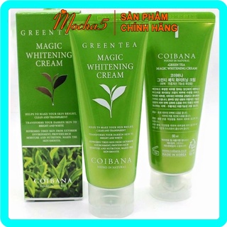 Kem Dưỡng COIBANA GREEN TEA Trà Xanh Kiềm Dầu Lên Tone Tự Nhiên 60ml