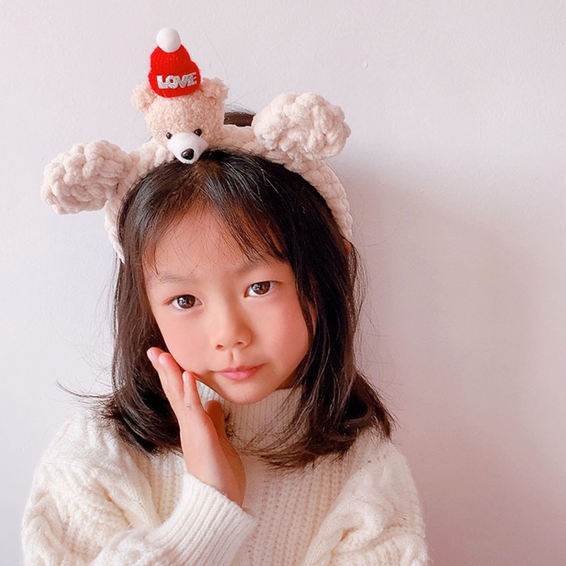 Băng Đô Tai Gấu Bông Hóa Trang Lolita