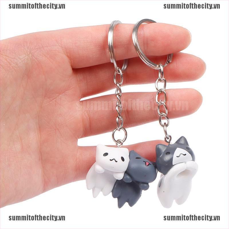 Móc Khóa Hình Mèo May Mắn Thời Trang