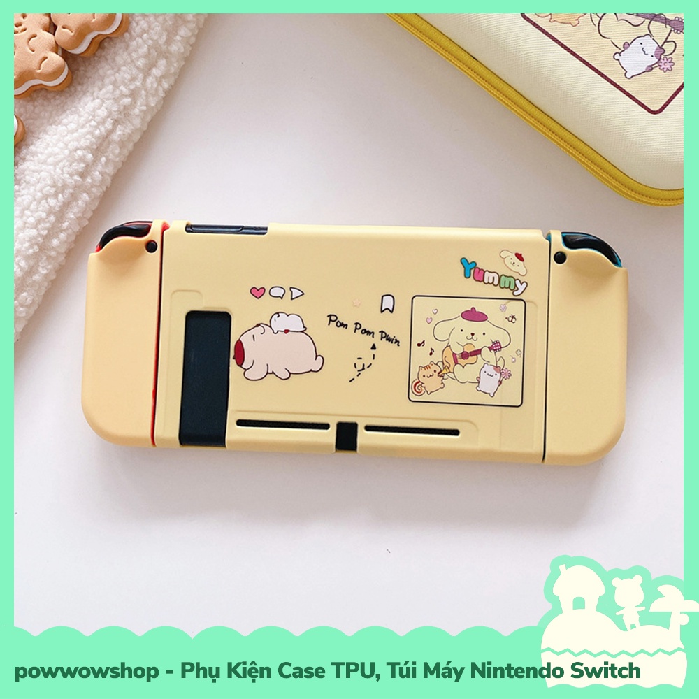 [Sẵn VN - Hỏa Tốc] Phụ Kiện Case Ốp TPU Dẻo, Túi Đựng Máy Cho Máy Game Cầm Tay Nintendo Switch Pompom Cat &amp; Purin