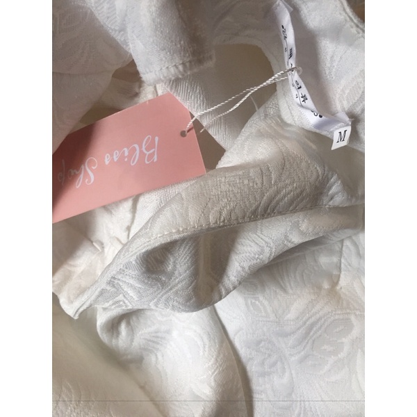 Váy Trắng lệch vai tiểu thư