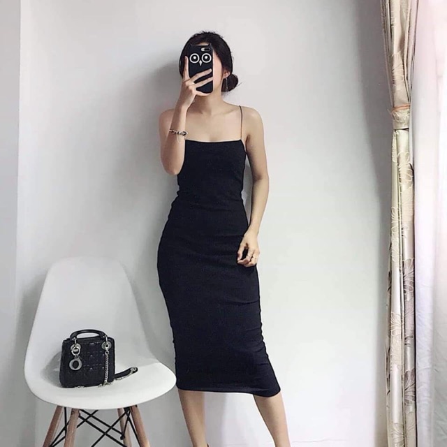 Váy 2 dây sợi bún sexy (kèm ảnh thật)