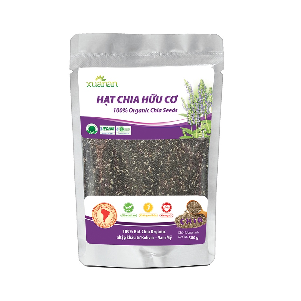 [Chính Hãng]Hạt Chia Organic Xuân An Gói 300gr