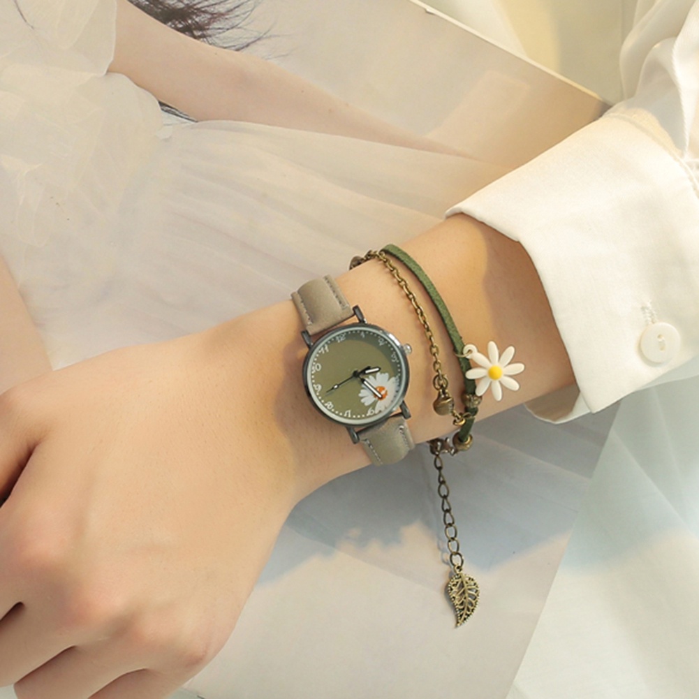 MACmk XR4430 Women Ladies Marguerite Quartz Movement Analog Dial Wristwatch Bracelet