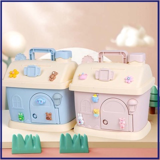 Két Sắt Mini Hộp Tiết Kiệm Nhiều Kiểu, Ống Heo Tiết Kiệm Hình Ngôi Nhà Kiểu Dáng Dễ Cưng Cho Bé!
