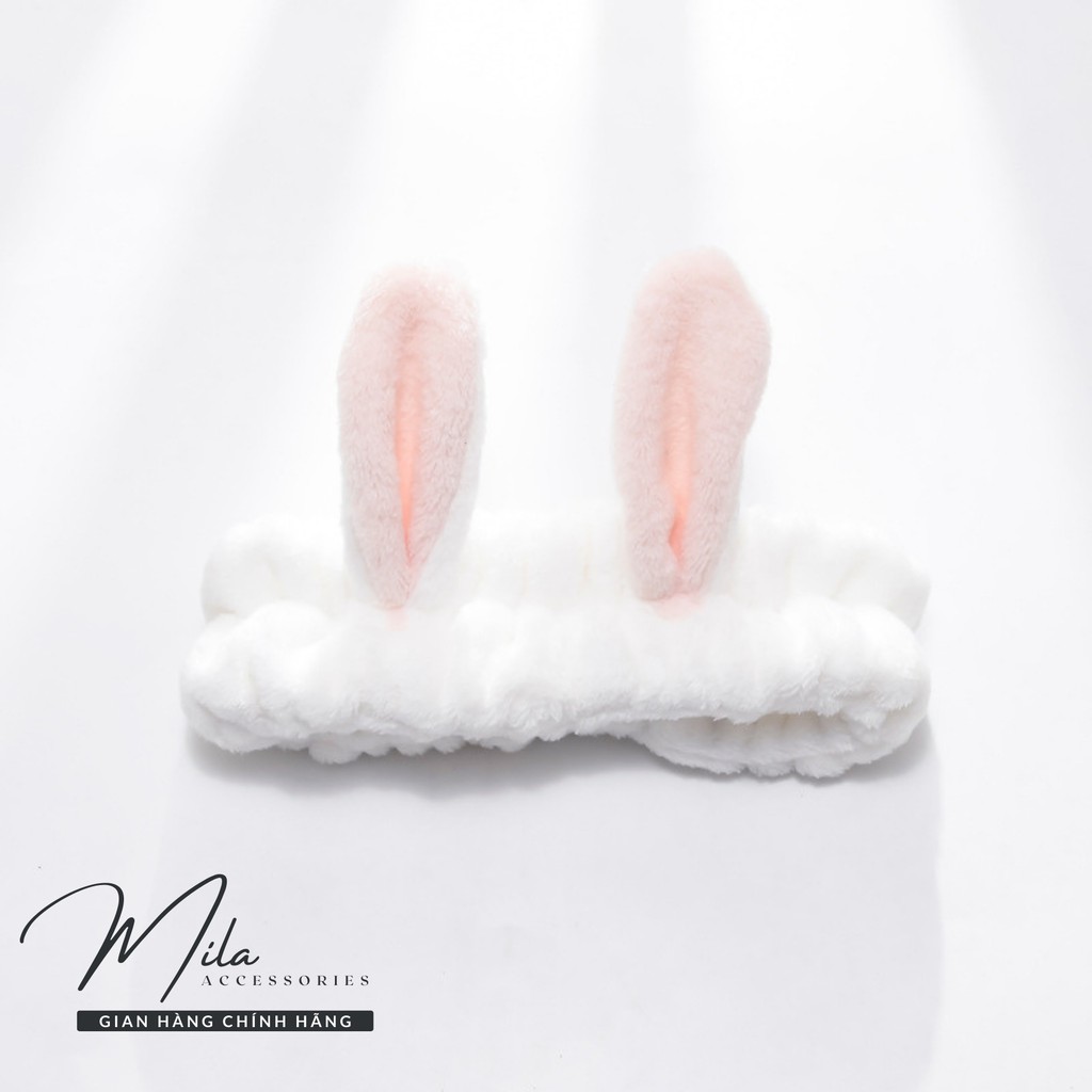 Băng đô rửa mặt tai thỏ nữ cute MILA B103 ❤️SIÊU DỄ THƯƠNG❤️ co giãn mềm mại dễ thương Mila Accessories