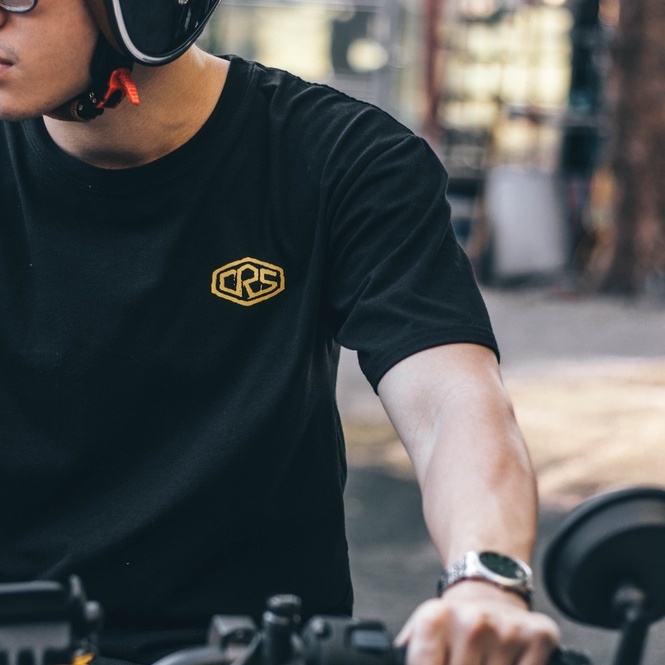 Áo thun Biker - logo CRS - version 3