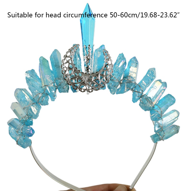 Flgo Vương Miện Thạch Anh Pha Lê Đẹp Mắt Tinh Tế Làm Quà Tặng Cho Gia Đình