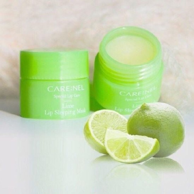 Mặt nạ ngủ môi dưỡng ẩm và tẩy tế bào chết hương chanh – Care:nel Lip Sleeping Mask Lime