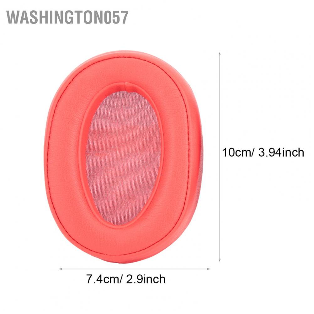 Washington057 Replacement Ear Pads Cover Headset Cushion for Sony MDR-100ABN WH-H900N  Headphone Red