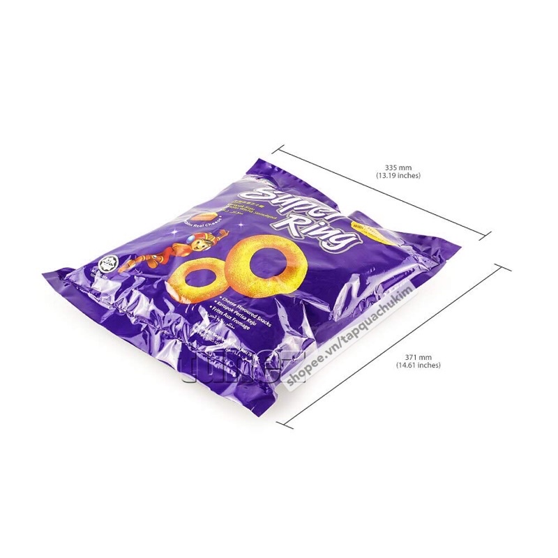Bánh snack SUPER RING CHEESE / CHEESE BALL phô mai ORIENTAL bịch 112G  nhập từ Malaysia - TQCK