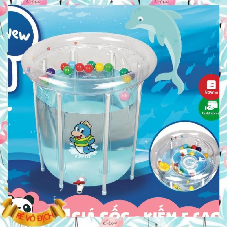 FREE SHIP  Bể bơi thành cao size lớn 80x80cm Doctor Dolphin