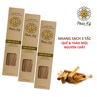 BÁN CHẠY 600 CÂY (3 HỘP) NHANG SẠCH 3 TẤC NHANG CHUNG CƯ NHANG QUẾ THẢO MỘC NGUYÊN CHẤT