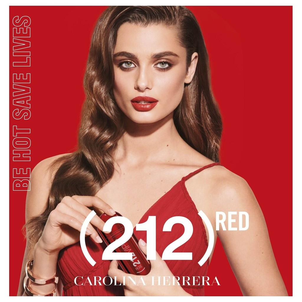 Nước Hoa nữ Carolina Herrera 212 VIP Red Rose This Product Saves Lives Limited Edition 80ml full seal authentic