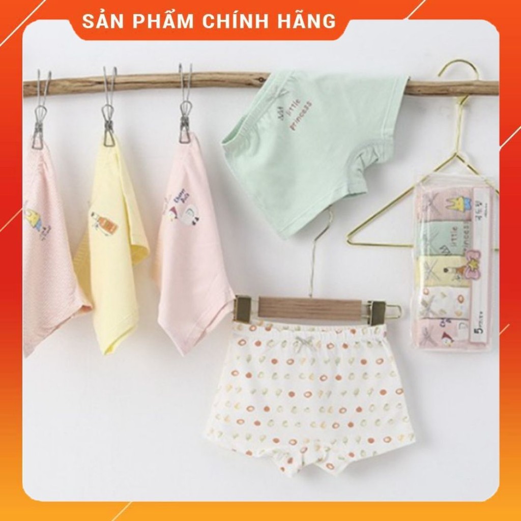 Set 5 Quần Chíp Đùi BABIBABI Chính Hãng 100% Cottong Cao Cấp Cho Bé Trai Và Bé Gái Quần Lót Cho Bé Họa Tiết Đáng Yêu