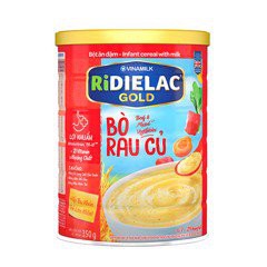 BỘT ĂN DẶM RIDIELAC GOLD BÒ RAU CỦ- HỘP THIẾC 350