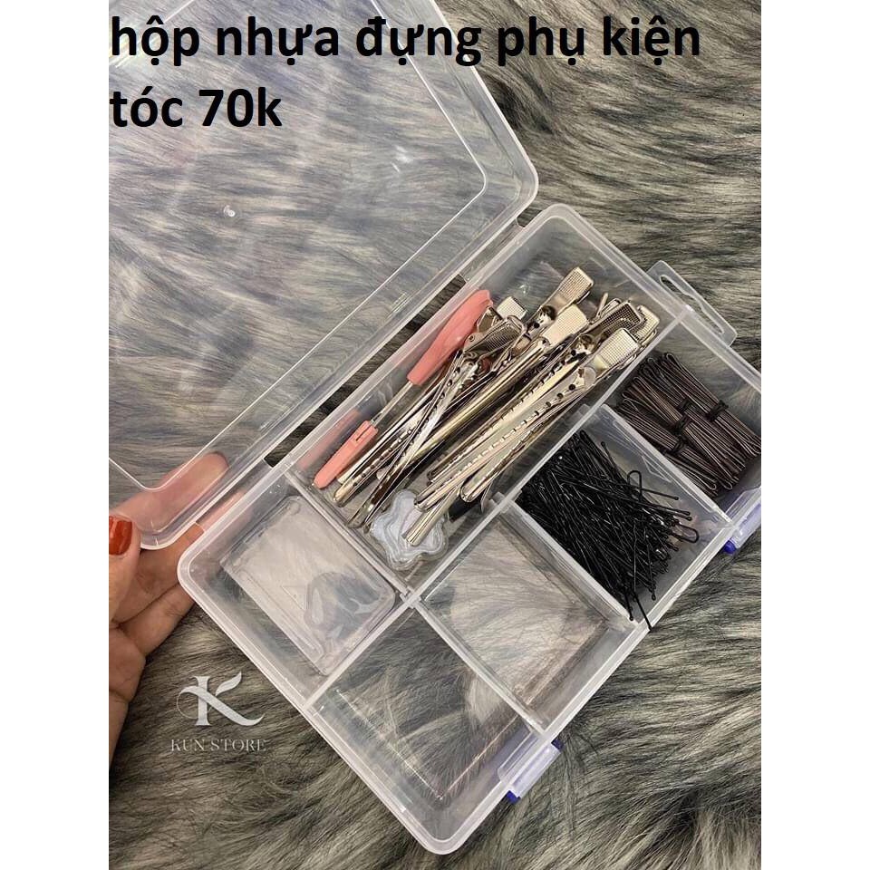 Hộp Nhựa Chia Ghim , Chia Phụ Kiện Tóc , Ngăn Tháo Rời Được ⭐ CÓ VIDEO HÀNG THẬT DO SHOP TỰ QUAY ⭐