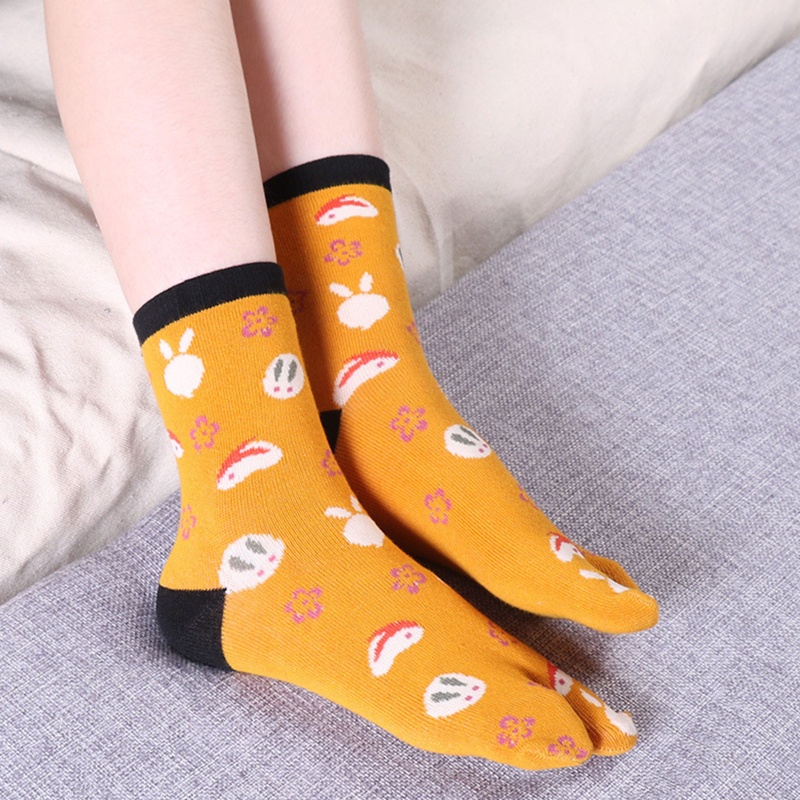 XIXI Vớ Xỏ Ngón In Hoa Dễ Thương Cho Nữ