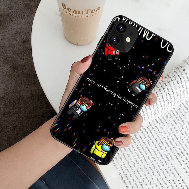 Ốp điện thoại silicon in hình nhân vật game Among Us thích hợp cho Iphone 5s 6s 7 8 Plus Xr Xs Max