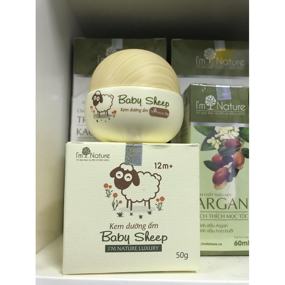 (Chính Hãng) Kem Dưỡng Ẩm Cho Bé Baby Sheep I’m Nature 50gr