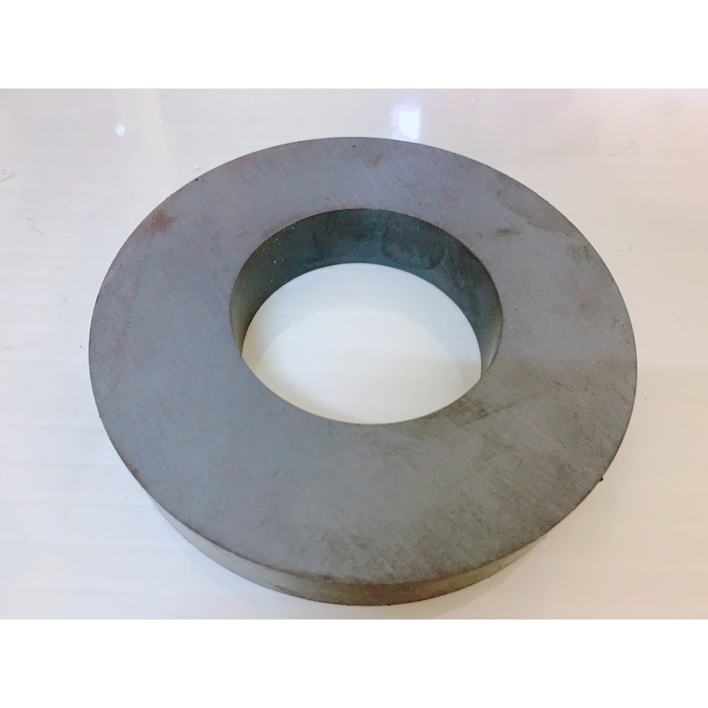 Nam châm ferrite (Màu ĐEN) KT 100x20 lỗ làm loa đài