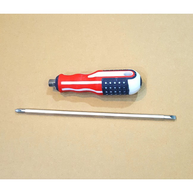 Bộ 2 Tua vít : Vít thử điện &amp; Vít 2 đầu cán cờ Mỹ