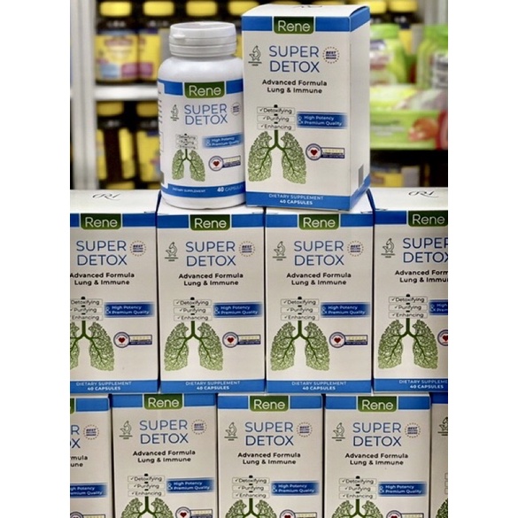 ❄️ Thảo Dược thải độc Phổi, bổ Phổi, tăng đề kháng RENE Super Detox Advanced Formula Lung & Immune