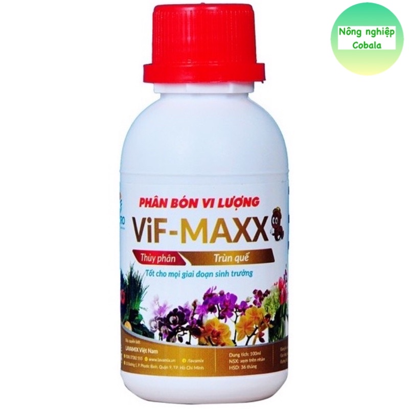 Phân Trùn Quế Thủy Phân, Dịch Trùn Quế (Phân Bón Vi Lượng VIF-MAXX) - 100ml