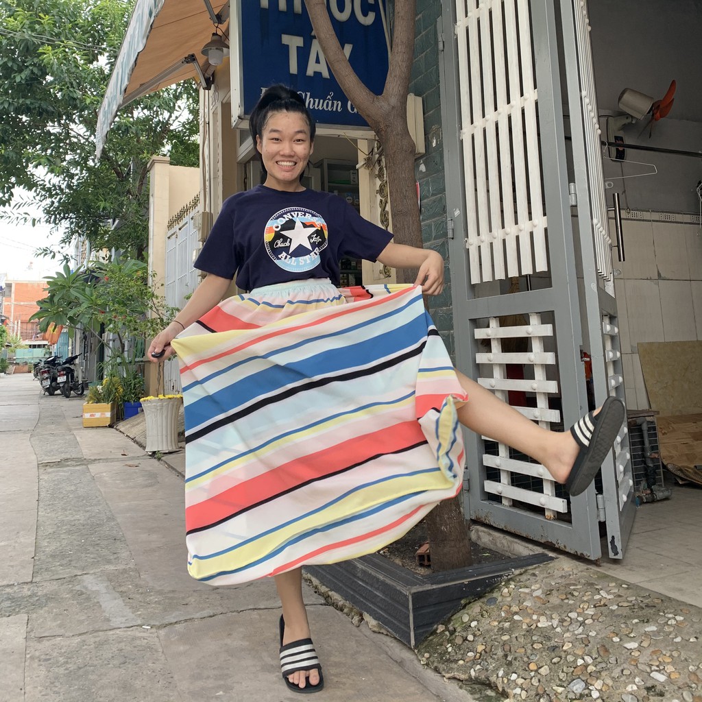 VÁY CHỐNG NẮNG, NÚT CÀI. CÚC TIN
