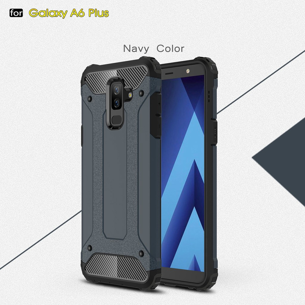 Samsung Galaxy A6 A6 Plus 2018/J8 2018/A9 Star Lite Armor TPU+PC Hard Phone Case