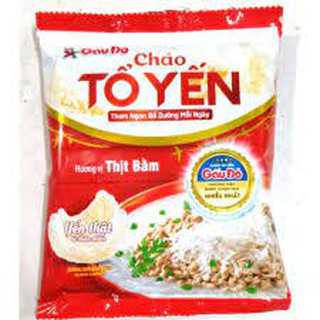 CHÁO TỔ YẾN GẤU ĐỎ Thịt bằm/ Thịt gà gói 50g