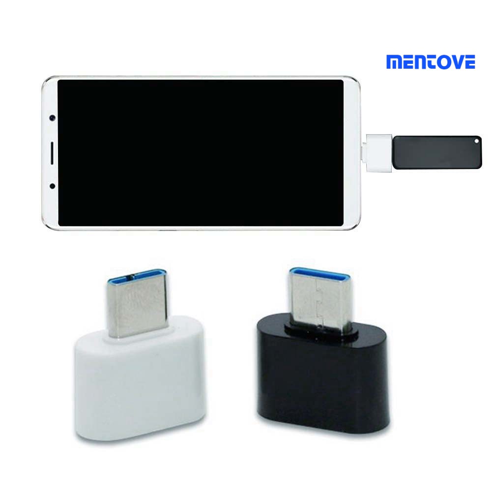 Đầu Chuyển Đổi Từ Cổng Type-C Đực Sang Usb Cái Mini Dùng Cho Điện Thoại Di Động Mentove6