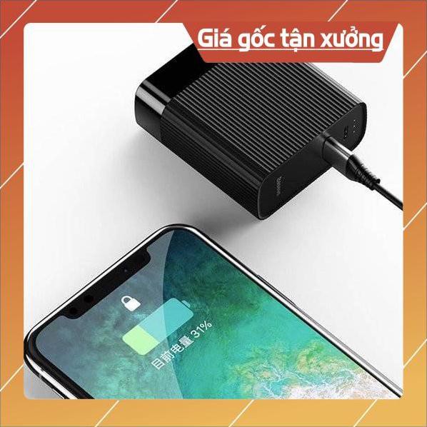 Pin sạc dự phòng hỗ trợ Bộ cóc củ sạc nhanh tích hợp pin dự phòng 5000mAh hiệu Baseus Power station - Hàng chính hãng