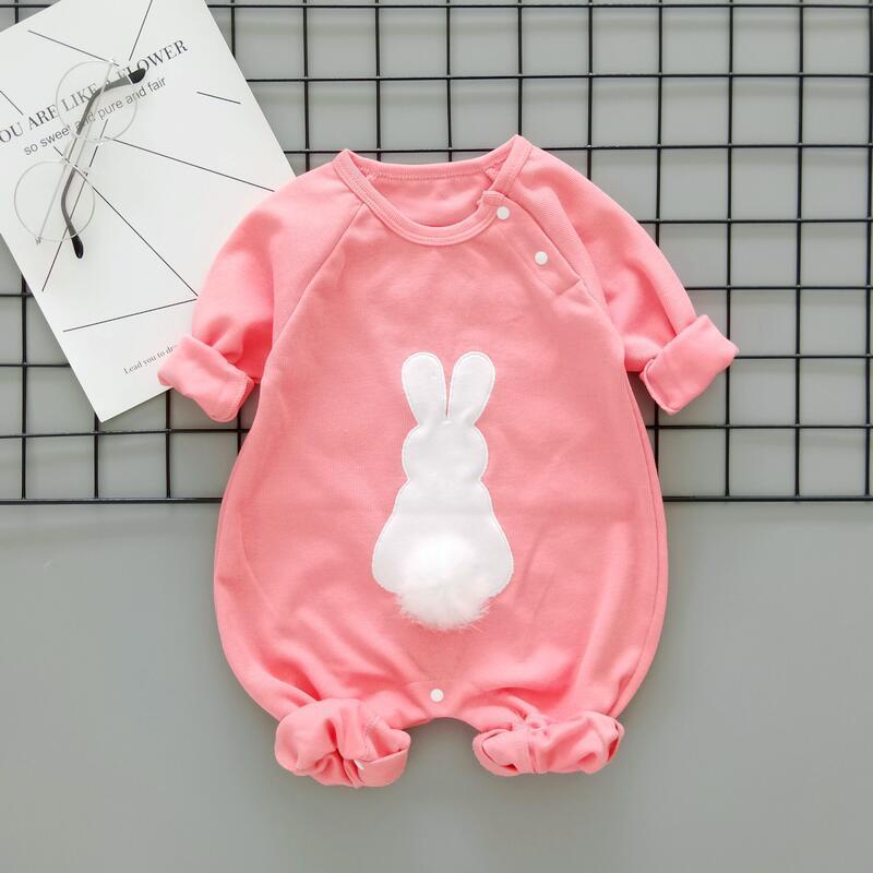 Bộ Áo Liền Quần Tay Dài In Họa Tiết Dễ Thương Thời Trang Xuân Thu Cho Bé 11 Kiểu