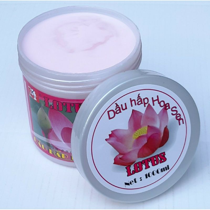 Kem ủ tóc phục hồi hư tổn Hoa Sen Lotus 1000ml