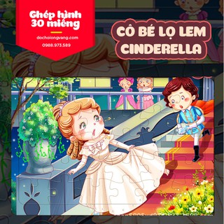 [30 miếng] Ghép hình bằng gỗ
