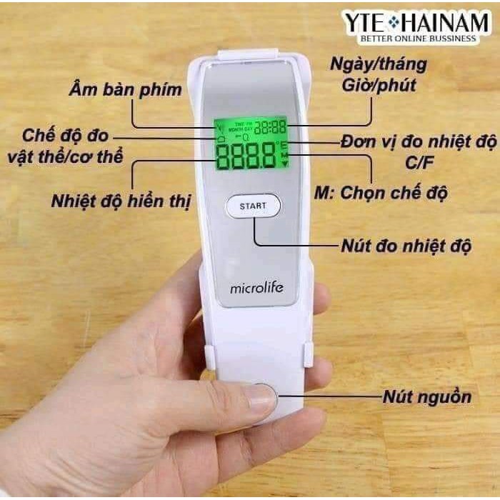 Nhiệt kế hồng ngoại đo trán Microlife FR1MF1 - Hàng Thụy Sĩ