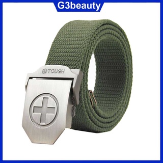 Thắt lưng nam vải dù mặt dấu cộng phong cách lính