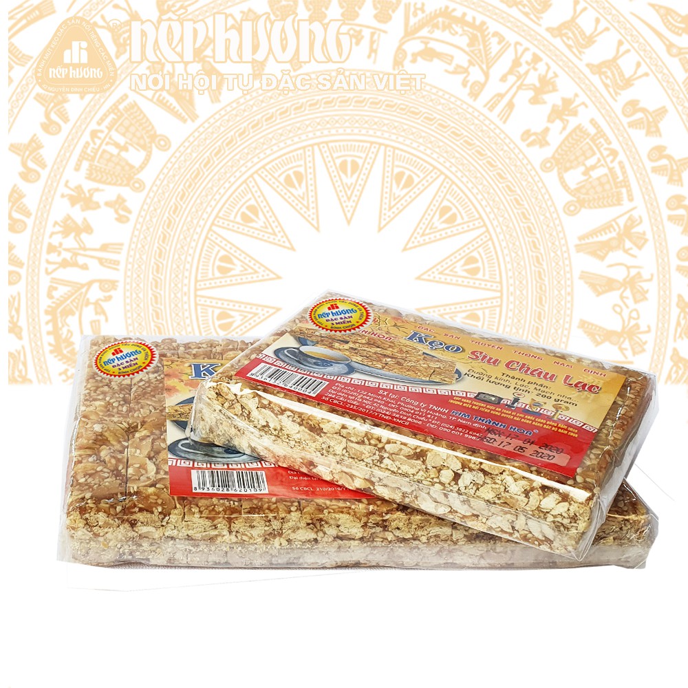 Kẹo sìu châu lạc Kim Thành Hoa - Gói trần 200g - 400g