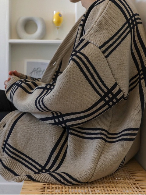 Áo cardigan len nam  form rộng kiểu dáng hàn quốc